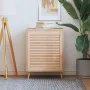 Solid pine wood slatted closet door 69x59.4 cm by , cabinet doors - Ref: Foro24-151130, Price: 34,10 €, Discount: %