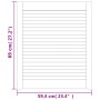 Puerta de armario de lamas madera de pino maciza 69x59,4 cm de , Puertas de armarios - Ref: Foro24-151130, Precio: 32,17 €, D...