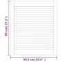 Solid pine wood slatted closet door 69x59.4 cm by , cabinet doors - Ref: Foro24-151130, Price: 34,10 €, Discount: %