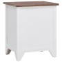 Mesitas de noche con 2 cajones 2 unidades marrón y blanco de vidaXL, Mesitas de noche - Ref: Foro24-242042, Precio: 68,20 €, ...