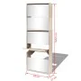 Mueble zapatero 5 cajones con espejo roble 63x17x169,5 cm by vidaXL, Shoe racks and shoe organizers - Ref: Foro24-273937, Pri...