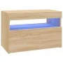 TV-Schrank mit LED-Leuchten Sonoma-Eiche 60x35x40 cm von , TV-Möbel - Ref: Foro24-804415, Preis: 49,19 €, Rabatt: %
