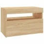 Mueble de TV con luces LED roble Sonoma 60x35x40 cm de , Muebles TV - Ref: Foro24-804415, Precio: 49,19 €, Descuento: %