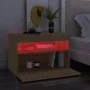 Mueble de TV con luces LED roble Sonoma 60x35x40 cm de , Muebles TV - Ref: Foro24-804415, Precio: 49,19 €, Descuento: %