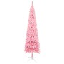 Árbol de Navidad delgado rosa 210 cm