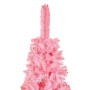 Árbol de Navidad delgado rosa 210 cm