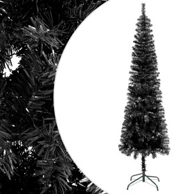 Árbol de Navidad delgado negro 120 cm