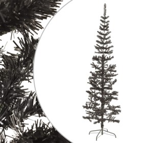 Árbol de Navidad delgado negro 210 cm