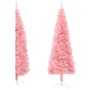 Artificial half Christmas tree with pink stand 120 cm by , Christmas trees - Ref: Foro24-344569, Price: 20,57 €, Discount: %