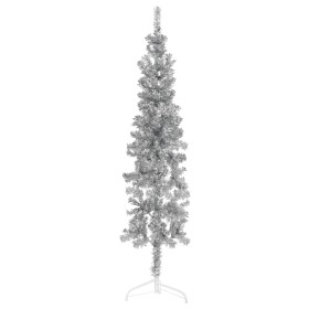 Künstlicher halber Weihnachtsbaum mit silbernem Ständer 150 cm von , Weihnachtsbäume - Ref: Foro24-344595, Preis: 13,07 €, Ra...