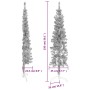 Artificial half Christmas tree with silver stand 150 cm by , Christmas trees - Ref: Foro24-344595, Price: 13,07 €, Discount: %