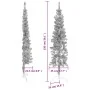 Artificial half Christmas tree with silver stand 150 cm by , Christmas trees - Ref: Foro24-344595, Price: 12,95 €, Discount: %