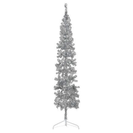 Artificial half Christmas tree with silver stand 210 cm by , Christmas trees - Ref: Foro24-344597, Price: 18,38 €, Discount: %