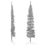 Artificial half Christmas tree with silver stand 210 cm by , Christmas trees - Ref: Foro24-344597, Price: 18,21 €, Discount: %