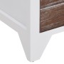 Mesitas de noche con 2 cajones 2 unidades marrón y blanco de vidaXL, Mesitas de noche - Ref: Foro24-242042, Precio: 68,20 €, ...