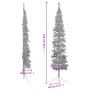 Artificial half Christmas tree with silver stand 210 cm by , Christmas trees - Ref: Foro24-344597, Price: 18,38 €, Discount: %