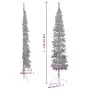 Artificial half Christmas tree with silver stand 210 cm by , Christmas trees - Ref: Foro24-344597, Price: 18,21 €, Discount: %