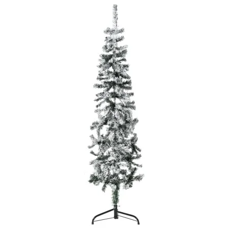 Halbdünner künstlicher Weihnachtsbaum mit Schnee 150 cm von , Weihnachtsbäume - Ref: Foro24-344605, Preis: 22,40 €, Rabatt: %