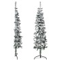 Half thin artificial Christmas tree with snow 150 cm by , Christmas trees - Ref: Foro24-344605, Price: 22,63 €, Discount: %