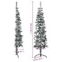 Half thin artificial Christmas tree with snow 150 cm by , Christmas trees - Ref: Foro24-344605, Price: 22,40 €, Discount: %