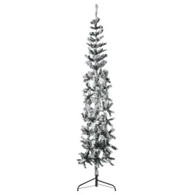 Half thin artificial Christmas tree with snow 210 cm by , Christmas trees - Ref: Foro24-344607, Price: 29,06 €, Discount: %