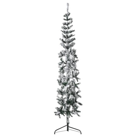 Halbdünner künstlicher Weihnachtsbaum mit Schnee 210 cm von , Weihnachtsbäume - Ref: Foro24-344607, Preis: 29,25 €, Rabatt: %