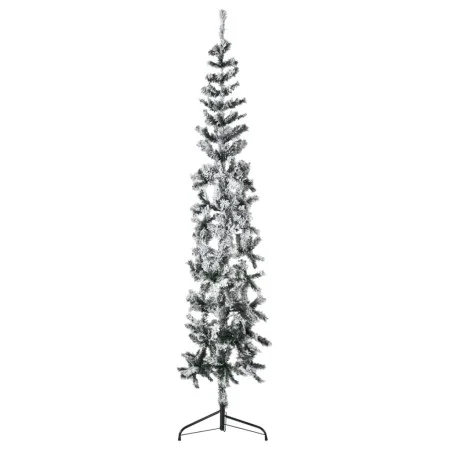 Half thin artificial Christmas tree with snow 210 cm by , Christmas trees - Ref: Foro24-344607, Price: 29,06 €, Discount: %