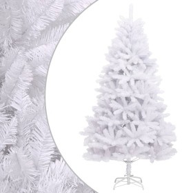 Árbol de Navidad artificial con bisagras y soporte blanco 240cm