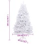 Árbol de Navidad artificial con bisagras y soporte blanco 240cm de , Arboles de navidad - Ref: Foro24-357788, Precio: 141,64 €