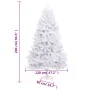 Artificial Christmas tree with hinges and white stand 240cm by , Christmas trees - Ref: Foro24-357788, Price: 139,16 €, Disco...
