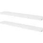 2pcs White MDF Floating Wall Shelves for Books/DVD by , Shelves and shelves - Ref: Foro24-242185, Price: 51,97 €, Discount: %