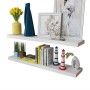2 Stück weiße MDF-Wandregale für Bücher/DVDs von , Regale und Regale - Ref: Foro24-242185, Preis: 51,88 €, Rabatt: %