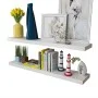 2pcs White MDF Floating Wall Shelves for Books/DVD by , Shelves and shelves - Ref: Foro24-242185, Price: 51,97 €, Discount: %