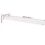 2pcs White MDF Floating Wall Shelves for Books/DVD by , Shelves and shelves - Ref: Foro24-242185, Price: 51,97 €, Discount: %