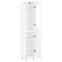 Tall white plywood sideboard 34.5x34x180 cm by , Sideboards - Ref: Foro24-3199201, Price: 105,35 €, Discount: %