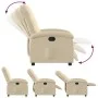 Cream Fabric Recliner by , Armchairs - Ref: Foro24-371736, Price: 185,14 €, Discount: %