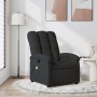 Sillón reclinable de masaje de tela negro de , Sillones - Ref: Foro24-371741, Precio: 218,56 €, Descuento: %