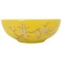 White yellow ceramic round countertop washbasin Φ41x14cm by , Sinks - Ref: Foro24-155053, Price: 116,77 €, Discount: %
