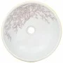 White yellow ceramic round countertop washbasin Φ41x14cm by , Sinks - Ref: Foro24-155053, Price: 116,77 €, Discount: %