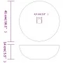 White yellow ceramic round countertop washbasin Φ41x14cm by , Sinks - Ref: Foro24-155053, Price: 116,77 €, Discount: %