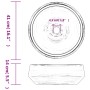 Round gray ceramic countertop washbasin Φ41x14 cm by , Sinks - Ref: Foro24-155066, Price: 100,96 €, Discount: %