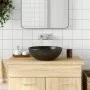 Black ceramic round countertop washbasin Φ41x14 cm by , Sinks - Ref: Foro24-155058, Price: 109,01 €, Discount: %