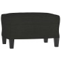 Black fabric armchair with stool 60 cm by , Sofas - Ref: Foro24-3201033, Price: 195,86 €, Discount: %
