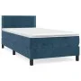 Box spring bed with dark blue velvet mattress 90x190 cm by , Beds and slatted bases - Ref: Foro24-3141219, Price: 285,94 €, D...