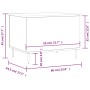 Mesa de centro madera contrachapada roble ahumado 60x44,5x45 cm de , Mesas de centro - Ref: Foro24-830945, Precio: 55,18 €, D...