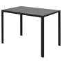 Schwarzes siebenteiliges Esstischset von vidaXL, Möbelsets für Küchen und Esszimmer - Ref: Foro24-242987, Preis: 294,78 €, Ra...