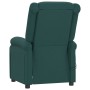 Sillón de masaje eléctrico tela verde oscuro