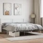 Bettgestell aus weißem Metall mit Kopfteil 140x200 cm von , Betten und Lattenroste - Ref: Foro24-372327, Preis: 91,81 €, Raba...