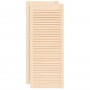 Puerta de armario de lamas 2 uds madera de pino 99,3x39,4 cm de , Puertas de armarios - Ref: Foro24-151134, Precio: 64,65 €, ...