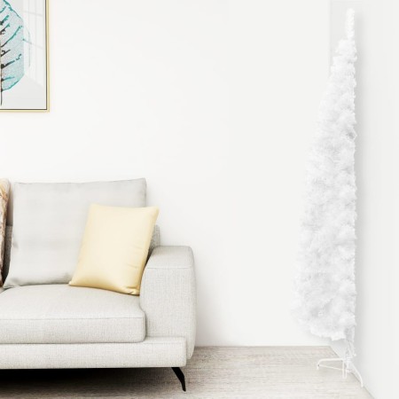 Artificial half Christmas tree with white stand 180 cm by , Christmas trees - Ref: Foro24-344566, Price: 16,18 €, Discount: %